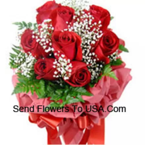 Bouquet de 10 roses rouges