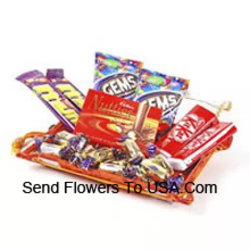 Chocolates surtidos envueltos para regalo (Este producto debe ir acompañado de flores)